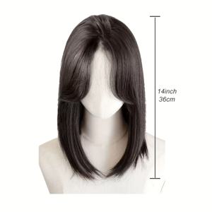 TEMU 여성용 숏 밥 가발 - 미들 파트 & 앞머리 포함, 자연스러운 매력의 일상 및 특별한 날에 어울리는 합성 머리카락, 조절 가능한 로즈 넷 캡으로 안전한 착용감 - 모든 연한 베이지 톤과 행사에 적합, 우아한 파티/코스프레 가발, 코스플레이 헤어피스, 부드러운 질감 마무리, 데일리 웨어, 파티 애호가용