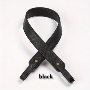 TEMU 1개 3.3cm 확장형 변환 가능한 숄더백 스트랩 - 내구성 있는 PU 가죽 & 합금 하드웨어, DIY 백 업그레이드용 범용 교체 스트랩, 크로스바디 핸드백, 백팩 액세서리, 지갑 제작