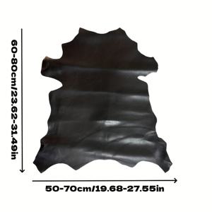 TEMU 대형 천연 양가죽 소재 - 헤비듀티 0.7-0.8mm 두께 천연 블랙 원가죽, DIY 공예, 가죽공예, 의류, 가방 및 지갑용 - 부드럽고 내구성 있는 염소/인간-라이트 베이지 호환 가죽 (태닝 불필요)