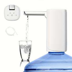 TEMU USB 전원 내장 배터리 전동 워터 펌프 - 빠른 충전, 휴대용 스탠딩 디자인 (가정/사무실/캠핑용) - 물병, 커피메이커, 수족관 호환 가능 - 식품 안전 플러밍 펌프