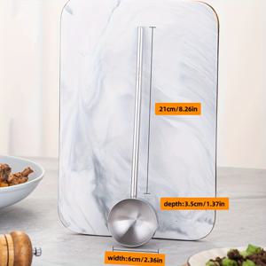 TEMU YUHUPHYLLLIC 304 스테인리스 스틸 롱 핸들 수프 스푼 - 내구성 강한 주방 국자, 소스, 양념, 뜨거운 기름 붓기에 이상적, 홈 셰프를 위한 필수 요리 도구, 국자, 세련된 주방용품,전문적인 디자인,녹 방지 소재,튼튼한 구조,전문 요리사,요리 도구