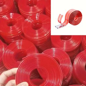 TEMU 6.6피트 두꺼운 PVC 소프트 코너 보호대 - 접착 테이프 포함, 투명 미끄럼 방지 충격 흡수 가구 에지 가드 (캐비닛, 테이블 & 서랍용) - 모던 디자인 매끈한 표면, 내구성 있는 광택 마감, 홈&오피스 선물 추천, 일곱일 휴일에 완벽