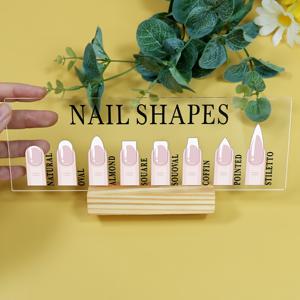 TEMU 1개 네일 디스플레이 보드 아크릴 네일 아트 선택 보드 뷰티 살롱 네일 상점 데스크탑 사인 네일 상점 장식 투명 아크릴 네일 아트 소품 데스크탑 네일 아트 디스플레이 보드 패치 네일 사진 소품 네일 살롱 장식 네일 선물