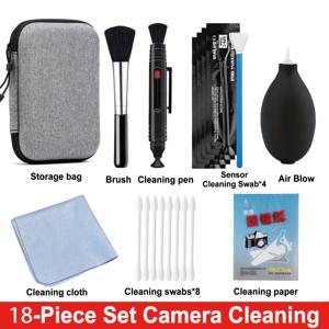 TEMU 18피스 카메라 청소 키트, DSLR 및 스마트폰 렌즈용 전문가용 청소 도구 세트 - 브러시, 공기 송풍기, 마이크로화이버 천 등 포함, 모든 렌즈에 적합, 휴대용 케이스, 고품질 브러시, 견고한 구조, 사진 애호가를 위한 필수 카메라 청소 도구