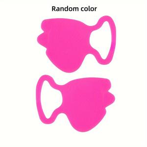 TEMU 2개 재사용 가능한 실리콘 코 리프트 & 볼 주름 감소 스트립 - 무향 얼굴 트레이닝 밴드, 눈 & 볼 컨투어링용