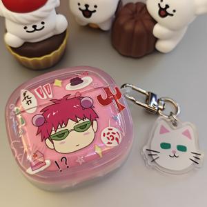 TEMU 에어팟 프로/2/1/3/4용, 고양이 펜던트가 있는 귀여운 TPU 이어폰케이스 - 카툰 패턴의 창의적인 디자인