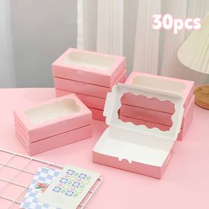 TEMU 30개 세트의 우아한 선물 상자 - 미니멀한 디자인, 튼튼한 종이 구조 - 생일, 결혼식, 기념일, 파티 선물, 기업 행사용 - 블랙, 화이트, 핑크, 베이지 등 다용도 패키징 상자 - 개인 및 비즈니스 용도로 적합, 선물 상자, 간단한 상자 디자인, 안전한 뚜껑 닫기