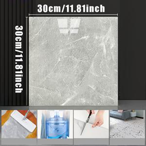 TEMU 55개입 모조 세라믹 타일 바닥 스티커, 자가 접착 방수 바닥 스티커, 30 * 30 사이즈, PVC 내마모성 소재, 쉬운 작업, 침실, 거실, 주방, 욕실 바닥 및 벽 리모델링 및 장식용|스티커