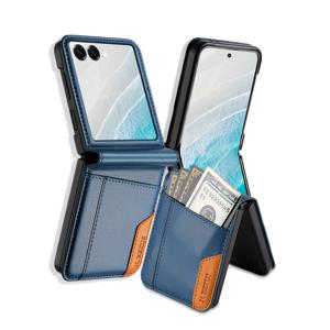 TEMU 삼성 갤럭시 Z 플립 모델 7, 6, 5, 4, 그리고 3용 인조 가죽 지갑 케이스, 폰 케이스, 폰 커버|폰케이스|지갑|파우치