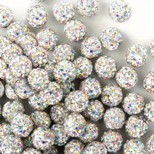 TEMU 40개 4mm-10mm 화이트 컬러풀 디스코 볼 비즈, 라인스톤 클레이 비즈, 컬러풀 라인스톤 비즈, 반짝이는 루즈 스페이서 비즈, 주얼리 팔찌, 목걸이, 귀걸이, DIY 공예 제작용, 장식용 비즈,라인스톤 장식,내구성 있는 비즈,공예 용품,수제 ,공예 애호가