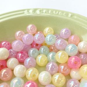 TEMU 6mm800개/8mm350개/10mm160개 | 젤리 AB코팅 스페이서 | 수제공예용 3가지 사이즈 비드 세트, 레이어링 주얼리 만들기(크래프트 키트), DIY 취미재료