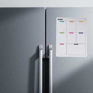 TEMU 주간 자석형 화이트보드 캘린더 스티커 - 사용할 수 있는 지우개가 가능한 냉장고 플래너, 아침/점심/저녁식사/간식 섹션과 도구 아이콘이 포함된 내구성 있는 고무 소재의 부엌 정리를 위한 강력한 자석, 가족 식사 계획을 위한 체계적인 레이아웃, 냉장고용 자석 달력, 냉장고 자석, 냉장고용 자석 수행 목록, 월별 일정표 냉장고용 자석,|캘린더