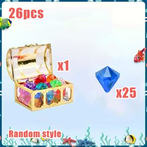 TEMU 26피스 아크릴 합성 보석 세트, 1개 보물상자 + 25개 구멍이 있는 , DIY, 장식, 파티 선물, 장식, 수제 주얼리, 우아하고 반짝이는 장식, 매끄러운 마감, 내구성 있는 플라스틱 비즈, 공예 용품, 주얼리 만들기 키트, 공예 애호가, 크리스마스, 새해, , 파티 이벤트용 이벤트 장식