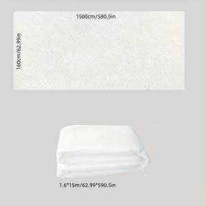 TEMU 1개 두꺼운 식물 서리 방지 커버, 겨울 야외 보온 방한 담요 - 화이트 가드닝 멀치 패브릭 (고상용 & 온실 프레임용), 먼지 차단 선셰이드 천 (빛 투과 & 보온 펠트 안감) – 실내/외 사용에 이상적: 소파, 바닥 커버; 티 테이블 보호; 세련된 여행 동반자|티테이블