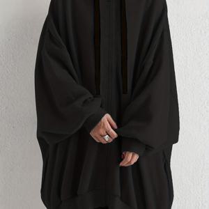 TEMU 플러스 사이즈, 여성용 플러스 사이즈 지퍼 프론트 후드 자켓 - 따뜻한 겨울 포켓 스웨트 코트, 가을/겨울 레이어링을 위한 캐주얼 아우터웨어, 세탁기 사용 가능한 우아한 스페셜 라인 스웨터 (커브 여성)