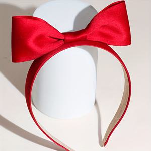 TEMU 1개 여성용 우아한 레드 리본 헤어밴드 (골드 액센트) - 공주 드레스, 파티, 결혼식, 할로윈, 크리스마스용 신축성 있는 헤어밴드 - 파티 헤어피스, 세련된 스타일, 안정적인 착용감의 우아한 헤어 액세서리