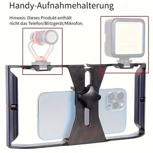 TEMU 1개 범용 핸드헬드 폰 스태빌라이저, 스마트폰 마이크 홀더가 있는 회전 짐벌 마운트. 세 개의 콜드 슈 마운트와 다중 1/4인치 확장 포트가 있어 라이브 스트리밍 삼각대 스탠드와 호환되며, 아이폰/화웨이 삼성 등 대부분의 휴대폰과 호환됩니다. 할로윈이나 크리스마스 선물로 이상적입니다