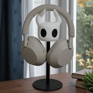 TEMU 알루미늄 합금 헤드폰 스탠드 (게임 및 사무용) - 공간 절약형 데스크 정리대, 튼튼한 받침대, 내구성 좋은 ABS 소재, PC, 노트북 호환