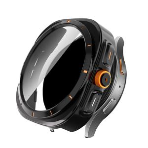 TEMU 삼성 6 40mm 44mm, 워치 7 40mm 44mm용 강화유리 스크린 보호 케이스, 풀 PC 내구성 내장 9H 스크린 필름, 긁힘 방지 방진 커버, 7 6 호환, 내장형 스크린 필름,슬림핏 디자인,스크래치 방지 코팅,내구성 있는 구조,테크 액세서리 쇼퍼,야외 활동