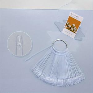 TEMU 50개, 네일 디스플레이 스킬, 투명 네일 샘플, 젤 폴리싱 팔레트, 컬러 카드, 매니큐어 연습 도구