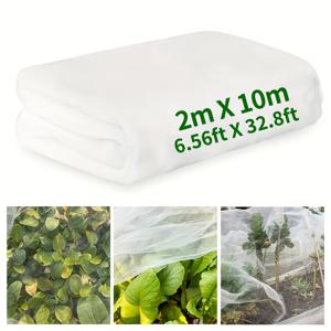 TEMU 화이트 가든 벌레망 - 최대 3x1.5m 다양한 사이즈, 초미세 메쉬로 해충 방지, 과일나무·채소·블루베리 덩굴 보호용 통기성 식물 커버 - 건강한 성장을 위한 내구성 강한 정원 망