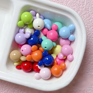 TEMU 20개 광택 직구 구슬, 가방 및 백팩용 창의적인 수제 의류 장식 액세서리, 축제 공예 용품, DIY 홈 데코