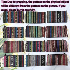 TEMU 12팩 민족적 트리벌 스타일 캔버스 동전 지갑, 빈티지 손세탁 가능 키 포치, 여성용 패션 소형 클러치 가방, 파티 선물 및 창의적인 선물 아이디어