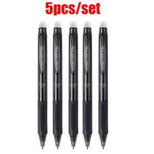 TEMU 5/12개 세트 신상 고품질 플라스틱 지우개 펜, 0.5mm 바늘형 팁, 6색 세척 가능 핸들, 교사 선물 및 학교 사무용품에 적합