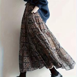 TEMU 여성 맥시 드레스 - 플로이 A라인 스커트, 탄성 있는 드로스트링 허리, 어스톤 컬러 (브라운/블랙/베이지/레드/블루/티얼/그레이/화이트/블랙) - 파티, 축제, 캐주얼 복장을 위한 포멀 & 캐주얼 의상 - 올 시즌 우아한 드레스|여름원피스