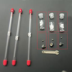 TEMU 에어브러시 노즐 니들 캡 키트 (렌치 포함) - 스프레이 건 액세서리 교체용, 0.2mm / 0.3mm / 0.5mm, 10개 세트