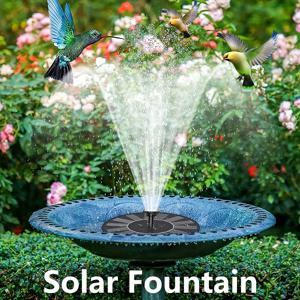 TEMU 1개 태양광 부유 분수대 - 자동 태양열 충전, 배터리 필요 없음, 정원, 연못, 수영장, 어항용 - 태양 에너지로 작동하는 야외 물 장식품, 태양광 분수 워터 펌프, 연못 장식, 정원 장식, 내구성 있는 플라스틱, 연못 소유자용, 야외 정원 물 기능, 태양광 분수, 정원 분수, 야외 정원용 분수