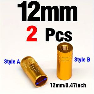 TEMU 2개 낚싯대 네트 커넥터 개조 네트 로드 헤드 연결 액세서리 너트 8mm 내경 12mm/10mm