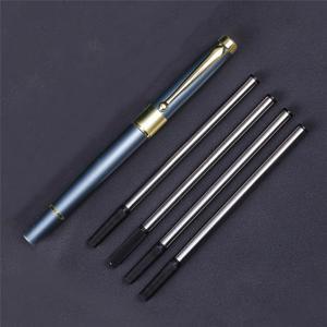 TEMU 1개 펜 + 4개 펜 리필 / 1개 펜 + 2개 펜 리필 선물 세트, 남성 및 여성 비즈니스 사무실 임원들을 위한 최고의 볼펜 선물, 사무실 럭셔리 중성 펜 검은색 선 폭 0.5mm로 채울 수 있음