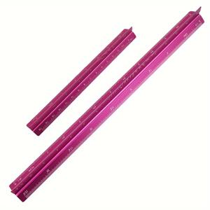 TEMU 2-피스 세트 알루미늄 합금 삼각자 눈금자, 30cm & 15cm, 제도, 도면 및 디자인을 위한 정밀 측정 도구 – 내구성, 휴대성 및 무충전 – 조립 불필요