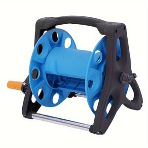 TEMU 휴대용 정원 호스 릴, 내구성 있는 플라스틱 급수 파이프 정리함, 충전되지 않은 호스 홀더, 원예 용품, 배터리 불필요