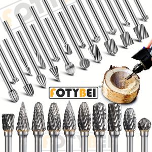 TEMU 30개 카바이드 로터리 드릴 비트 세트, 카바이드 조각 드릴 비트와 1/8인치 핸들 로터리 도구 액세서리 목공, 조각, 드릴링, 강철, 목공 도구, 조각 도구, 정밀 드릴링, 내구성 있는 드릴 비트, 고속강, 전문가용 비트, 목공 애호가, 목공용 드릴 비트, 목공용 드릴 비트, 포르세너 비트, 로터리 도구 액세서리, 그라인딩 도구, 목공 도구