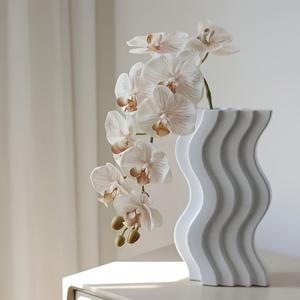 TEMU 1개의 클래식 스타일 인공 난초 줄기, 식탁 장식용 패브릭 나비 난초, 사실적인 3D 인쇄 꽃, 가정, 거실, 카페, 쇼룸에 이상적 - 세척 가능 및 재사용 가능, 유지 관리 불필요