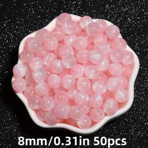 TEMU 50pcs 레진 비즈, 브레이슬릿 및 보석 만들기용 DIY 공예 키트, 독특한 선물, 미술 용품 및 바느질 액세서리를 위한 장식용 비즈.