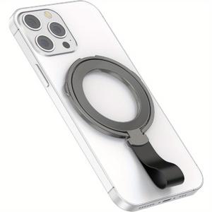 TEMU 아이폰 17 16 15 14 13 12 프로 프로맥스용 자석 폰 스트랩 루프 그립 홀더, 자석 폰 링 스탠드 홀더, 삼성용 자석 링 폰 킥스탠드 폰 핑거 링 그립 홀더 자석