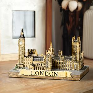 TEMU 런던 의회 건물 레진 모델 - 빅 벤, 가정 및 사무실 장식, 여행 소, 테이블 탑 디스플레이, 전기 필요 없음, 사무실 장식 | 건축 모델 | 세부 조각 기술, 런던 장식