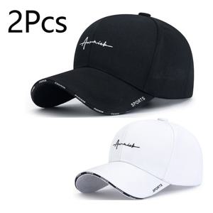 TEMU 2개입 남녀공용 오리 혀 디자인 야구 모자 - 통기성 좋은 사계절 햇빛 가리개, 가볍고 튼튼한 남녀 공용, 