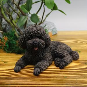 TEMU 사랑스러운 테디 개 자동차 개 레진 공예 장식 홈 데스크탑 차량 장식 휴일 선물