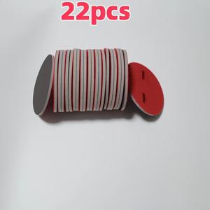 TEMU 22개 패키지 5인치 샌딩 스폰지 세트, 폴리비닐 클로라이드 베이스, 지르코니아 알루미나 및 실리콘 카르비드 그릿, 모델, 가제트, 금속, 목재 및 가구용 재사용 가능한 습식/건식 폴리싱 패드