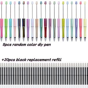 TEMU 25구 비즈 펜 세트, 마카롱 컬러 UV 코팅 주얼리 제작 키트 (학생 및 교사 선물 상자용), 사무용품, 공예 도구, 교육용 선물, 창의적인 문구류, 펜, 내구성 좋은 펜, 비즈 펜, 문구 세트