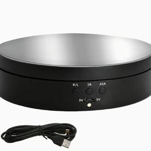 TEMU 디스플레이 선물 및 보석을 위한 소형 미니 소형 로드 회전식 탁자 360도 회전 스탠드 5.4인치 및 하중 용량 10KG 사진 턴테이블.