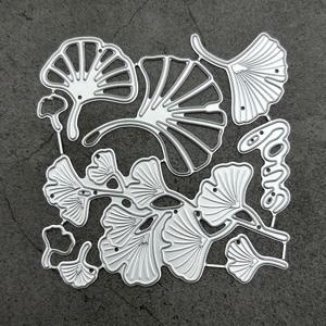 TEMU 스크랩북킹, 엠보싱 앨범 및 카드 만들기용 은행나무 잎 금속 커팅 다이 1개