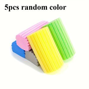 TEMU 5pcs 다목적 마법 청소 스펀지 - 바닥판, 환기구, 거울, 천장 선풍기 및 거미줄을 위한 먼지 제거가 쉬워집니다 - 먼지 분사 또는 확산 없음, 내구성이 뛰어난 스펀지로 제작|실링팬