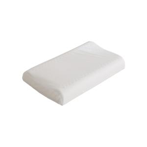 TEMU 인체공학적 웨이브 커브 라텍스 베개 - 화이트, 손세탁 가능, 측면 및 등수면을 위한 고반발 지지대, 혈액순환 개선, 코골이 방지, 아이렛 패턴의 모던 디자인, 코골이 감소 | 컨투어드 헤드레스트 | 내구성 있는 지퍼 클로저