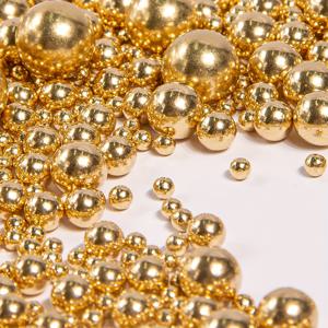 TEMU 85g, 반짝이는 진주 장식 부자재, 베이킹용, 골든 케이크 키트, 베이킹 장식, 생일 파티, 결혼식 행사 및 파티 용품, 크리스마스 장식에 적합