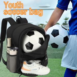 TEMU 남성용 새로운 접이식 이중어깨 사커백팩, 야외농구와 배구를 위한 다목적 스포츠기어가방